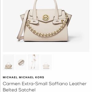 Brand new Michael Kors Carmen Extra-small Saffiano purse still in plastic